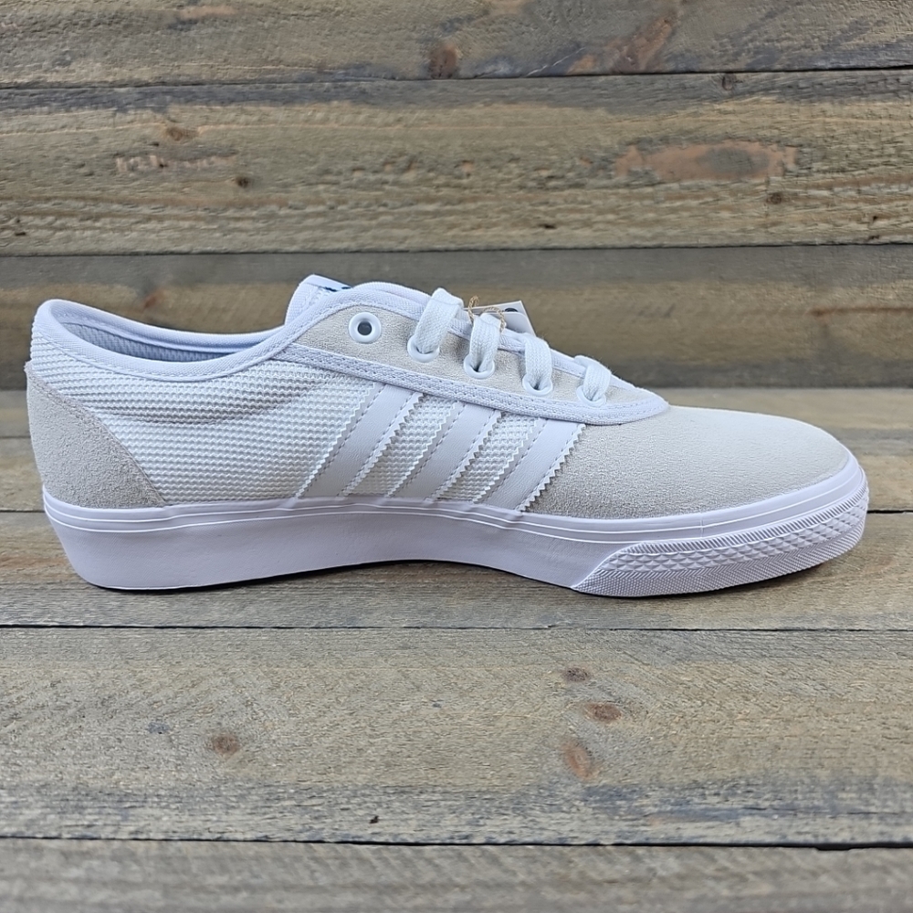 adidas Adi Ease Men's Casual Skateboarding Shoes Suede/Mesh White - Picture 9 of 12